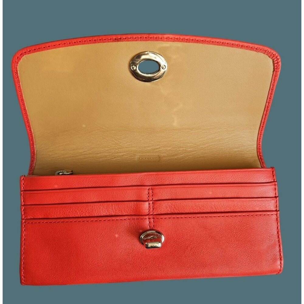 Coach Leather Turn Lock Wallet - Picture 3 of 14